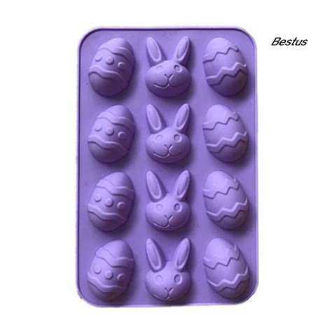【best 】easter Egg Rabbit Silicone Cake Fondant Chocolate Mold Biscuit