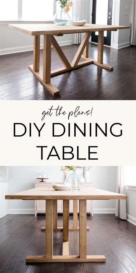Want To Make A Designer Style Dining Room Table These Diy Dining Table