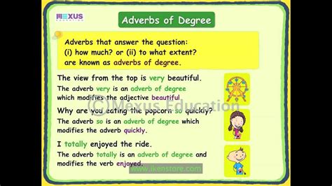 A) the adverbial of time proper denotes the time of some event. Adverbs of Degree - YouTube