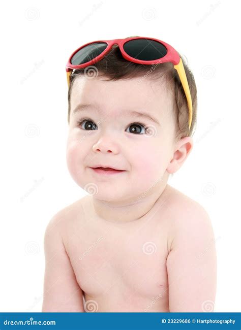 Baby Wearing Sunglasses Stock Photo Image Of Outfit 23229686