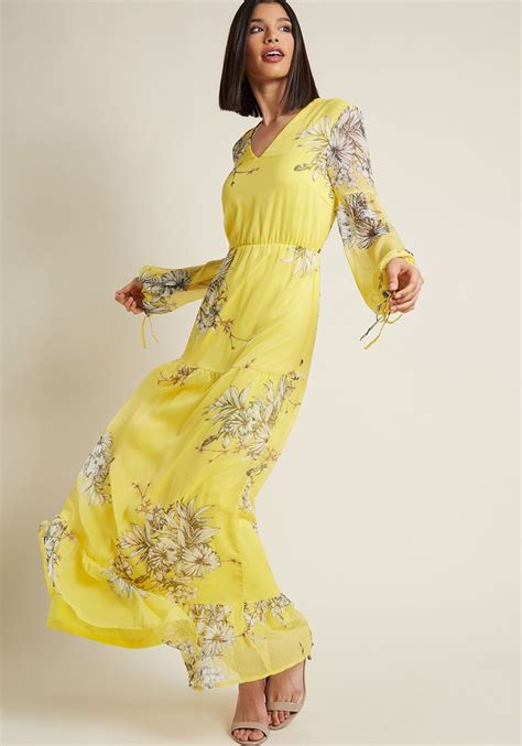 Garden Glamour Maxi Dress Yellow Maxi Dress Maxi Dress Formal