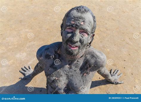 Man Smeared With Healing Mud Stock Image Image Of Body Healing