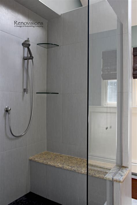 A Recently Completed Master Bathroom Remodel By Renovisions Master Bath Walk In Shower Black