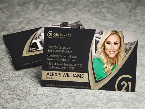 Our century 21 business cards are low in price, high in quality, and are printed on a thick premium 16 pt paper and gloss coated for free. Century 21 Business Card on Storenvy