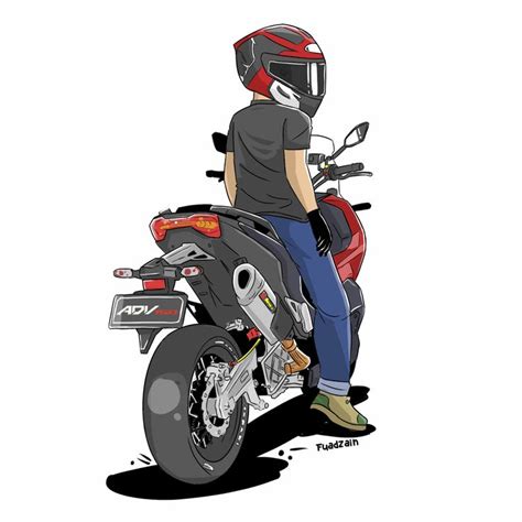 Zaincaricature I Will Make Cartoon Of Motorcycle Based On Your Photo
