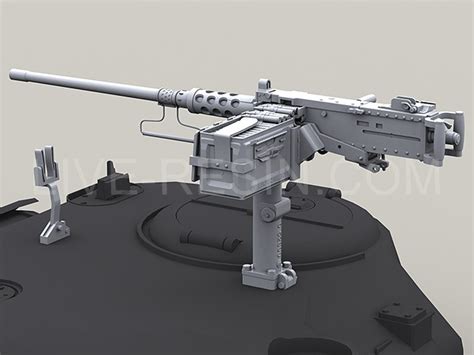 M2hb Browning 50 Caliber Machine Gun With Flash Hider Tank Version