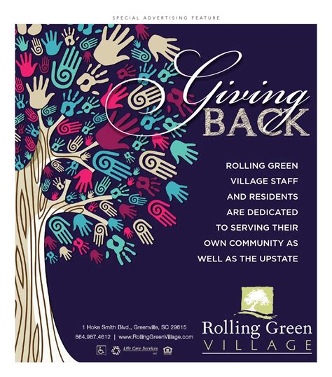 Rolling Green Village Giving Back Winter 2015 By Community Journals
