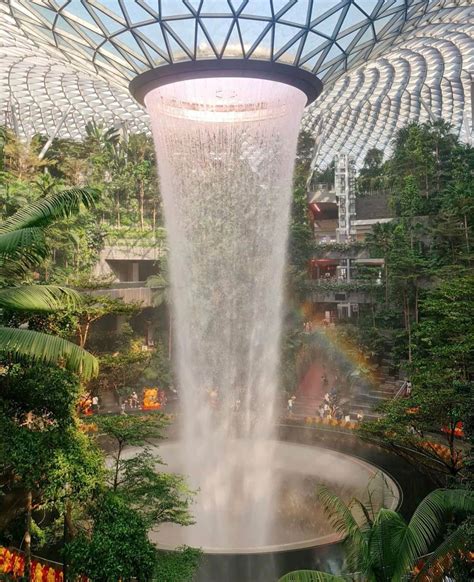 This Is A Man Made Waterfall In Singapore Rdamnthatsinteresting