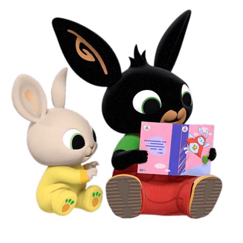 Bing Bunny And Charlie Reading Transparent Png Stickpng