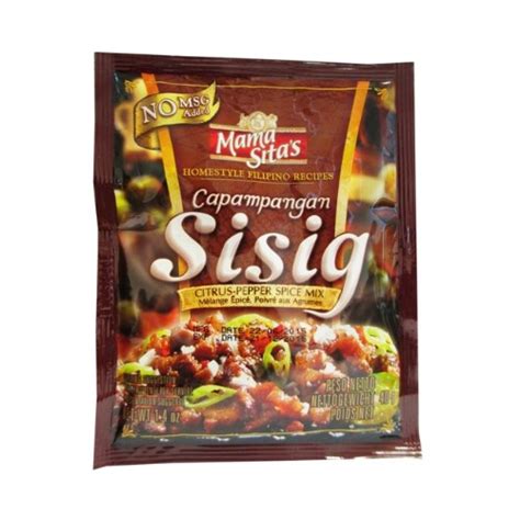 Mama Sitas Citrus Pepper Spice Sisig Mix Canda Six Fortune