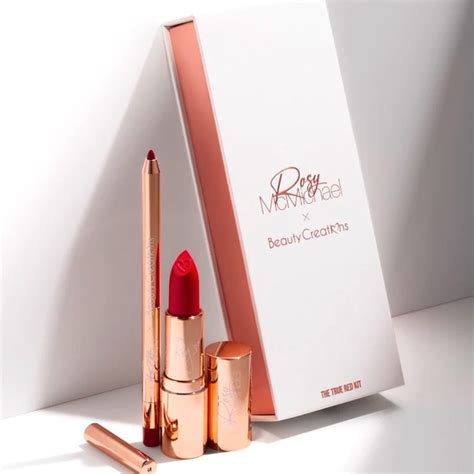 Set Para Labios The True Red Kit Rosy Mcmichael X Beauty Creations