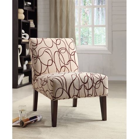 This is such a great tutorial! Shop Armless Accent Chair With Printed Fabric - Free ...