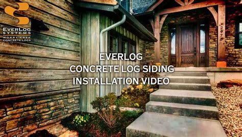 Everlog Concrete Log Siding By Everlog Systems
