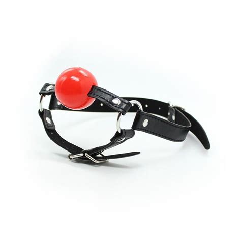 Soft Rubber Faux Leather Chin Harness Silicon Rubber Bondage Ball Gag Ebay