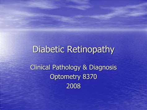 Ppt Diabetic Retinopathy Powerpoint Presentation Free Download Id