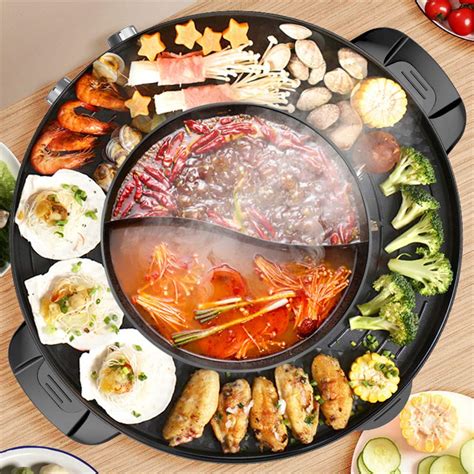 Korean Multi Function Roasting One Shabu Shabu Household Electric Hot