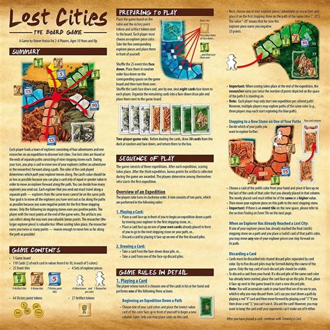 Lost Cities The Board Game Toy Sense