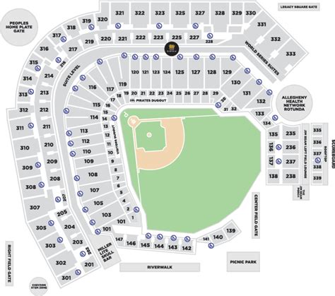 Pnc Park Seat Map Detailed Two Birds Home