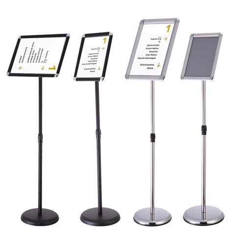 Zimtown A3 A4 Adjustable Pedestal Sign Holder Floor Stand With