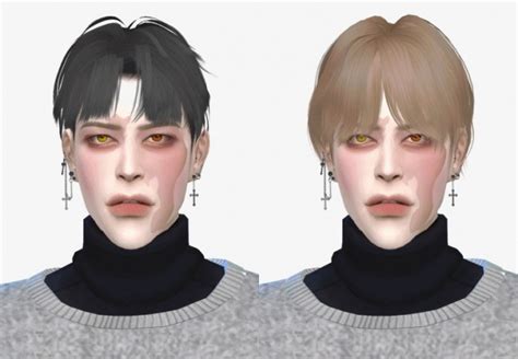 Hoseok And Taehyung Hair Revisions Sims 4 Hair