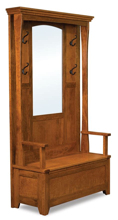 Hall Tree Storage Bench With Mirror Ideas On Foter