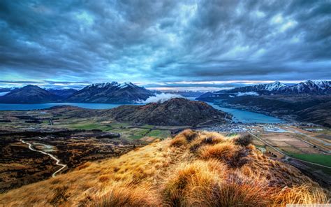 Queenstown New Zealand Beautiful Landscape Hd Desktop