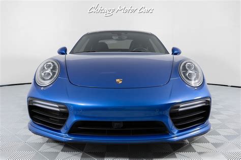 2017 Porsche 911 Turbo S Coupe Ccbs Loaded Sapphire Blue Serviced