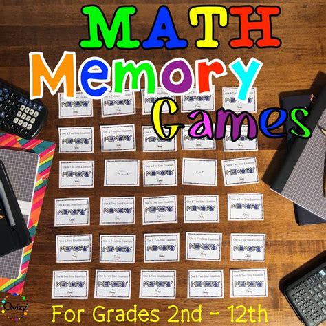 Each Math Memory Game Can Be Played Individually Or In Small Groups Of