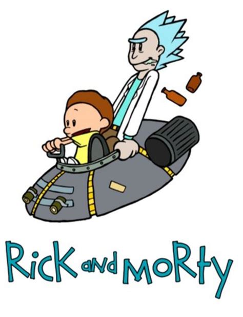 Rick And Morty X Calvin And Hobbes Geeks Cartoon Junkie Rick And