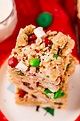 No Bake Christmas Krispie Treats - Sugar and Soul