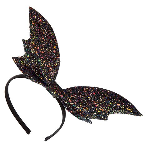 Glitter Bat Wings Headband Black Bat Wings Thin Headbands Wings