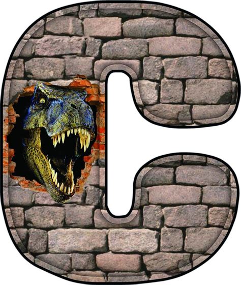 C Jurassic Park 4 Alfabeto Decorativo Imprimibles De Dinosaurios
