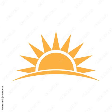 Sunshine Logo Vector Graphic Illustration Stock Vector Adobe Stock