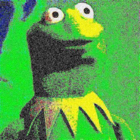 Kermit Deep Fried Blank Template Imgflip