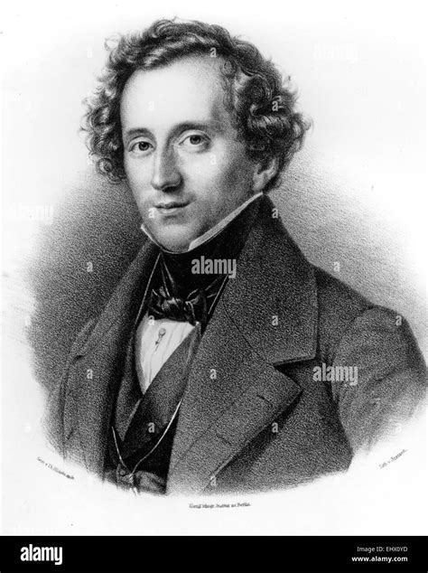 Felix Mendelssohn 1809 1847 German Composer Hi Res Stock Photography