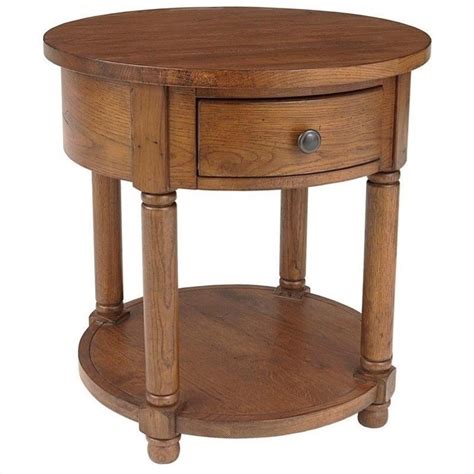 Broyhill Attic Heirlooms Round End Table In Oak 3397 012