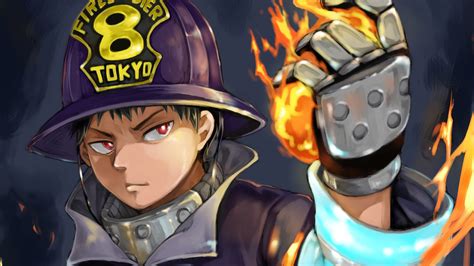 Fire Force Shinra Kusakabe With Firesoldier Hat HD Anime Wallpapers