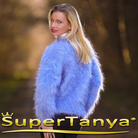 Mohair Sweater In Blue By Supertanya In 2020 Mohair Sweater Sweaters Sweaters For Women