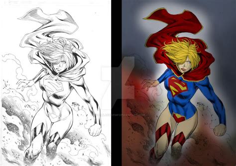 Supergirl Of New 52 Colored By Lordblacknemp On Deviantart