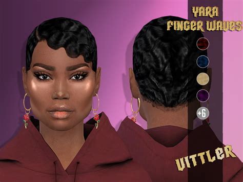 Yara Fingerwaves Hair At Vittler Universe Sims 4 Updates