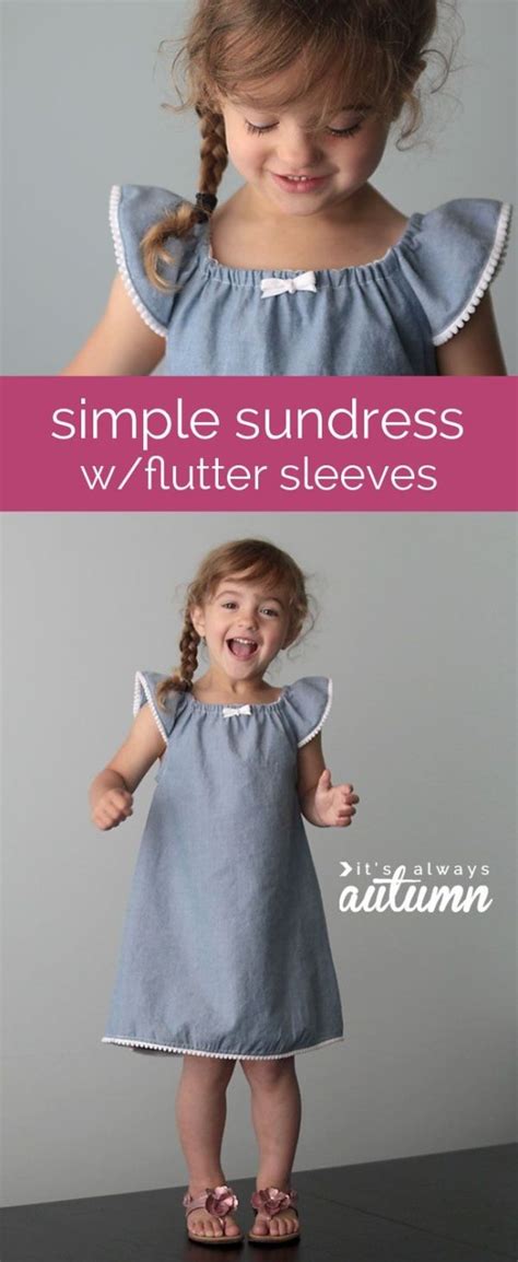 How To Make A Cute Sundress With Flutter Sleeves Sewing Tutorial By Kelly Meli Girls Sundress