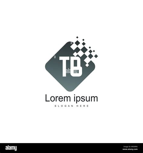 Initial Tb Logo Template With Modern Frame Minimalist Tb Letter Logo