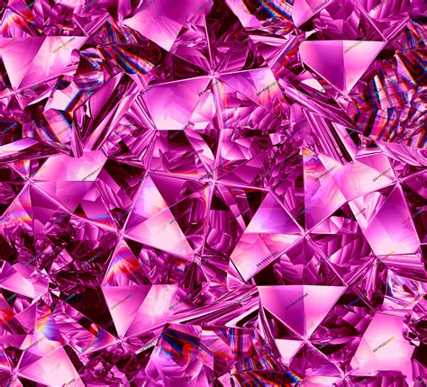 Pink Diamonds Seamless Background Texture Luxurious Shiny Etsy