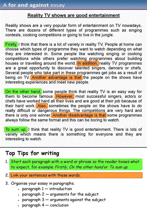 A For And Against Essay Learnenglishteens Also Check How Many Words