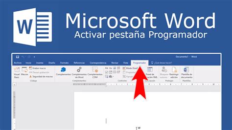 Como Activar La Pestaña Desarrollador En Word De Microsoft Office