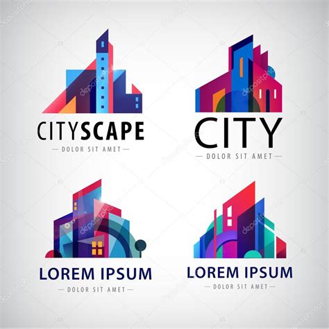 City And Building Logos — Stock Vector © Marylia 101038698