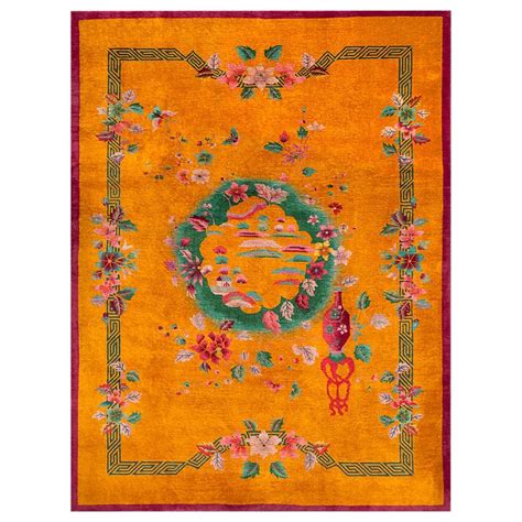 Antique Chinese Art Deco Rug For Sale At 1stdibs