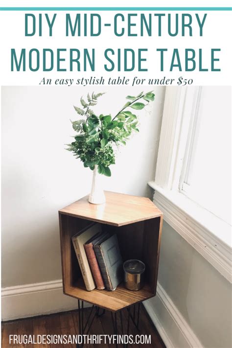 Diy Mid Century Modern Side Table Frugal Designs And Thrifty Finds