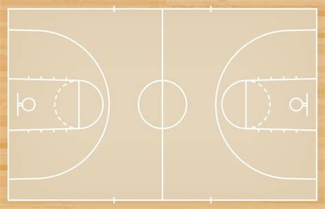 Premium Vector Basketball Court Floor With Line On Wood Texture