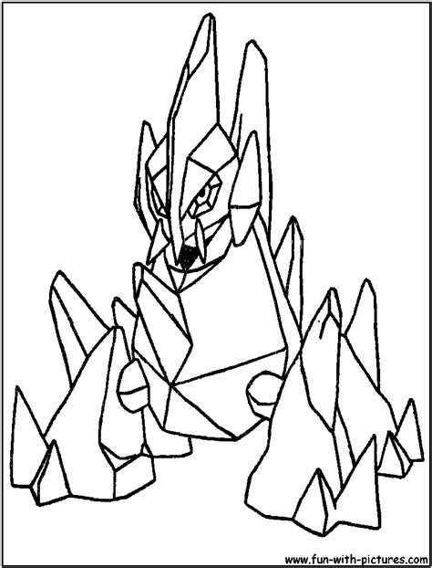 Best pokémon black and white coloring pages. Gigalith Coloring Page